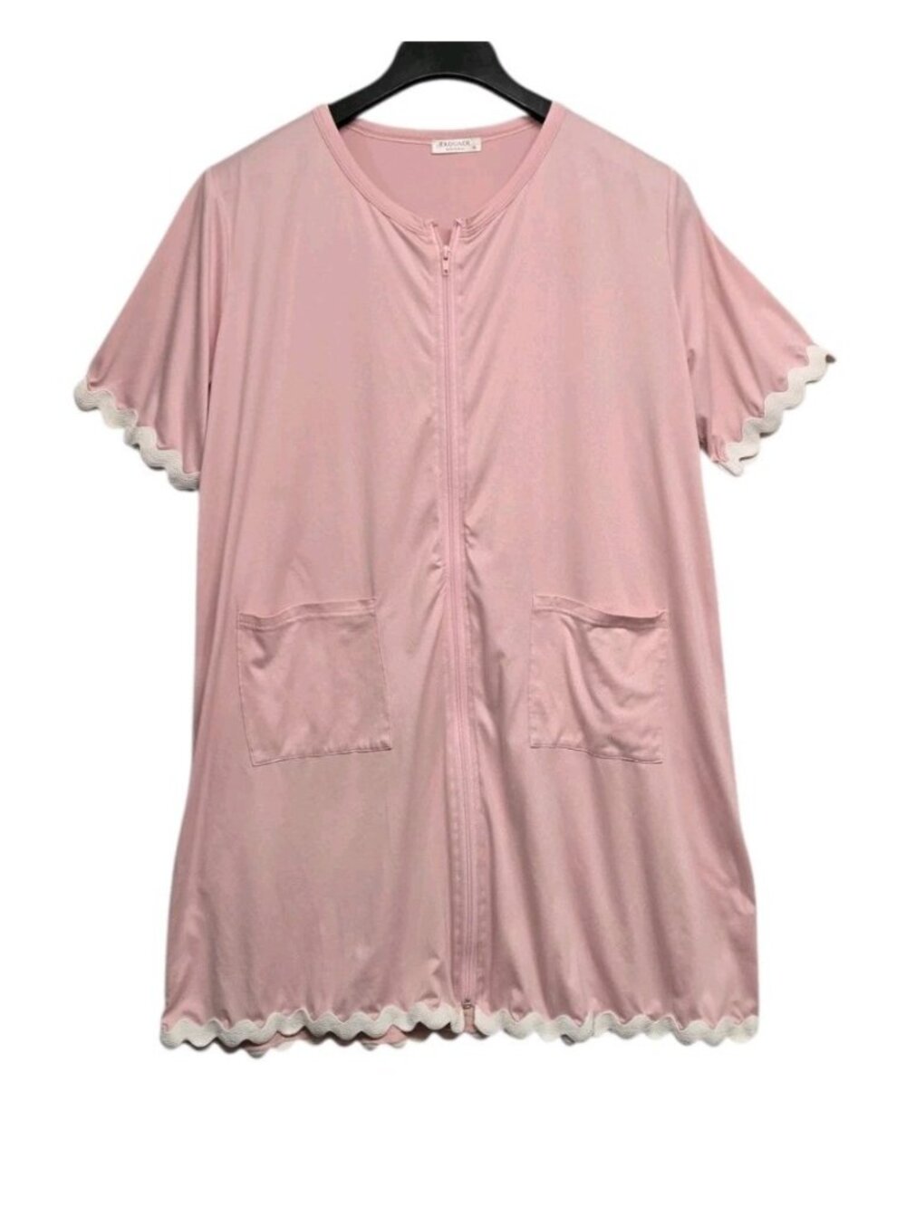 Ekouaer Womens XL Zip Dusty Pink Front Duster Housecoat Loungewear